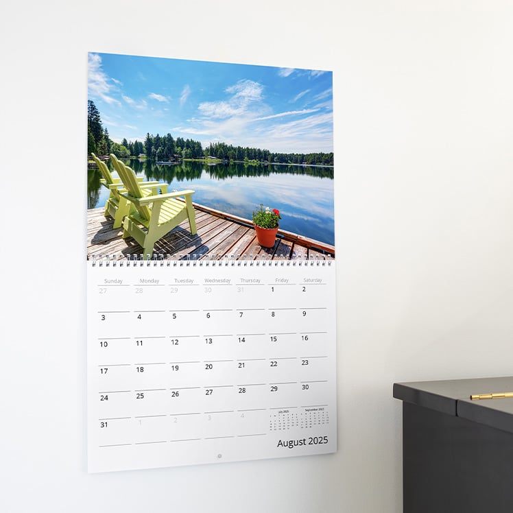 12- to 24-month calendars—an excellent way to showcase your art or photography while doubling as a compelling marketing tool